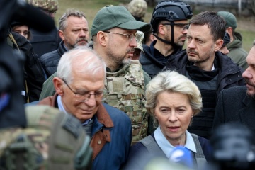 Ursula Von der Leyen et Josep Borrell sont à Boutcha pour voir les conséquences directes des atrocités russes 
