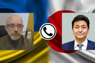 岸日本防衛相、レズニコウ・ウクライナ国防相とテレビ会議実施