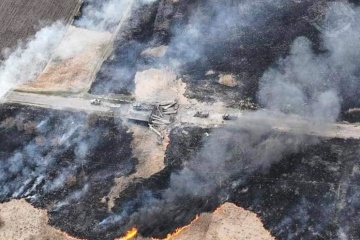 El ejército ucraniano vuela un puente con vehículos militares rusos con destino a Izium