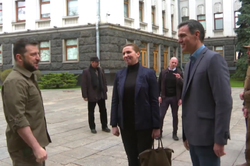Zelensky se reúne con Sánchez y Frederiksen en Kyiv