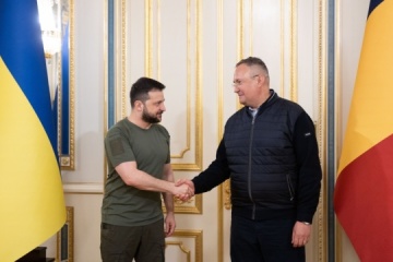 ゼレンシキー宇大統領、チウカ・ルーマニア首相と会談　支持に感謝
