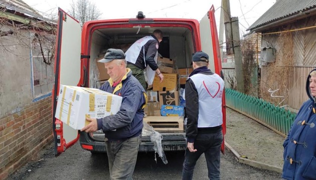 Населені пункти Київщини отримали майже 40 тонн гуманітарної допомоги