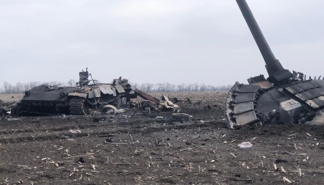 На сході України ЗСУ сьогодні знищили до 200 загарбників і п'ять танків