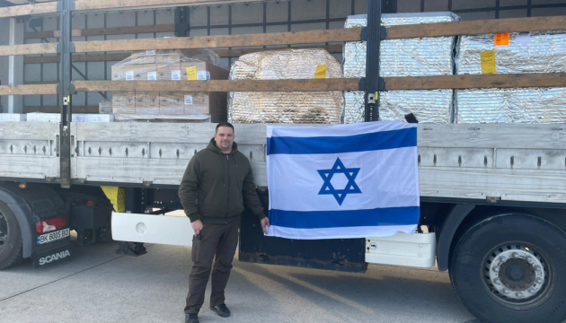 Ізраїль доставив в Україну понад 13 тонн продуктів харчування та гуманітарних вантажів – посольство