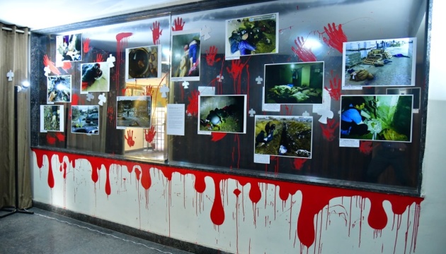 У посольстві України в Індії відкрили виставку про наслідки війни росії проти українців
