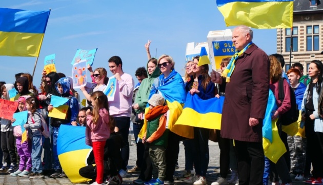 В Антверпені провели акцію протесту проти заходу в порт російських танкерів