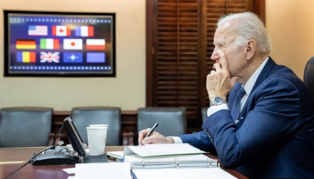 Biden discusses with allies further support for Ukraine