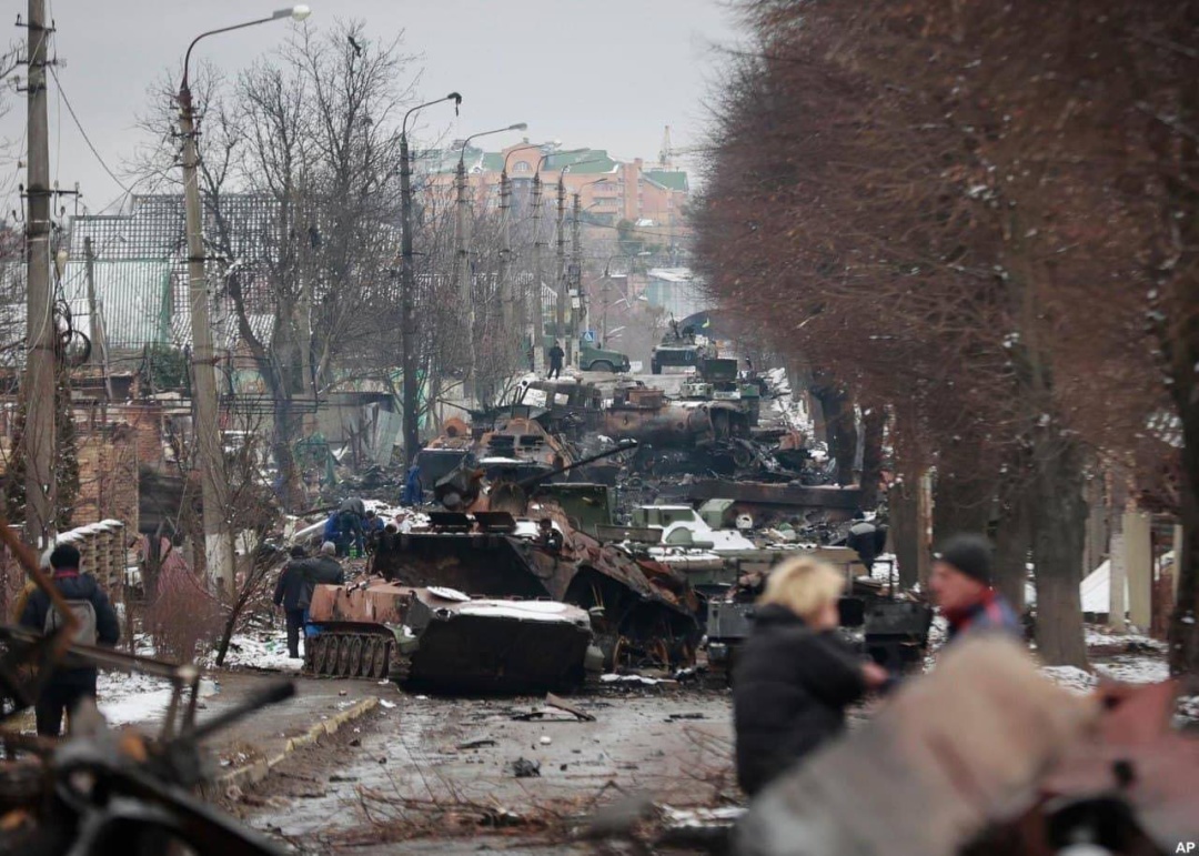 Irpen po orkoch: nepriateľské vozidlá boli rozbité na ulici Vokzalnaya