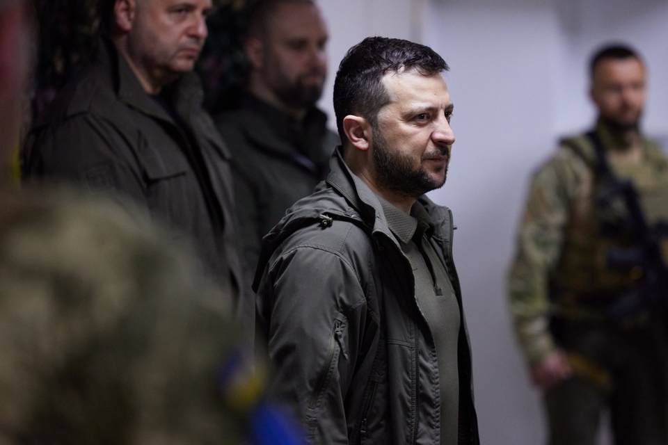 President Zelensky Visits Frontline Positions In Kharkiv Region