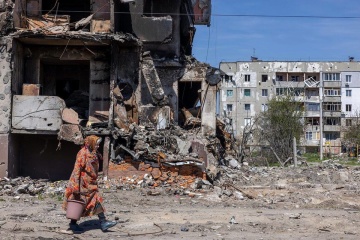 ゼレンシキー宇大統領、ロシアの砲撃を受ける町に暮らすウクライナ人の写真を公開