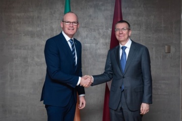 Latvian, Irish foreign ministers discuss support to Ukraine