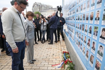 La ministre des Affaires étrangères française a honoré la mémoire des Ukrainiens morts pour leur patrie