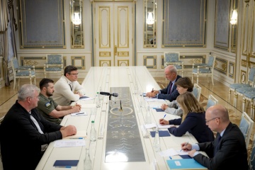 ゼレンシキー宇大統領、コロナ仏外相と会談　制裁、武器、ＥＵ加盟問題等協議