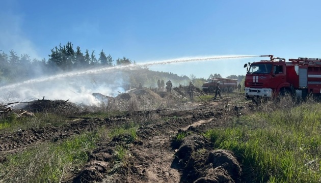 У зоні відчуження локалізували пожежу біля КПП «Дитятки»