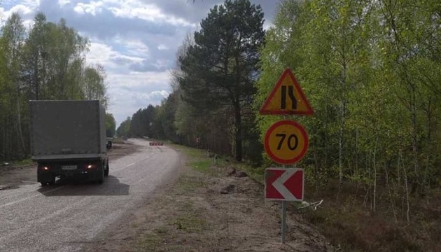 На Житомирщині облаштували тимчасову переправу на автодорозі Р-02