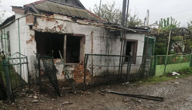 Residential houses damaged and destroyed in Russia’s shelling of Huliaipole