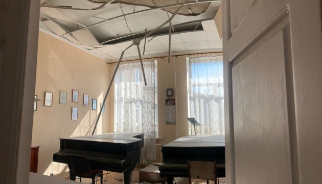 Від ракетних ударів у Харківському музичному ліцеї зруйнована стеля