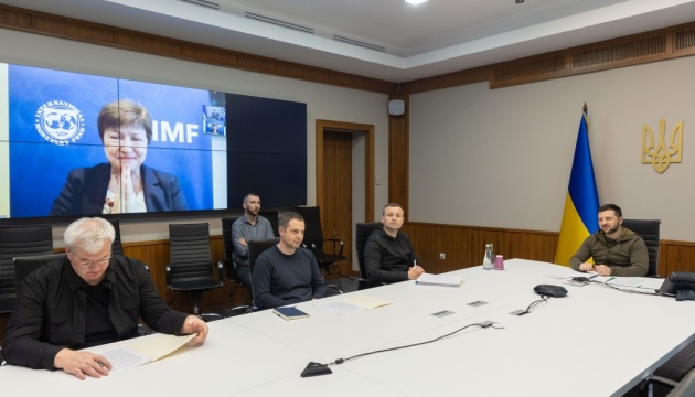 Zelensky discusses Ukraine's financial needs with IMF Managing Director
