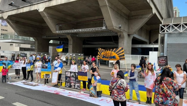 У Бразилії діаспора провела демонстрацію проти війни росії в Україні