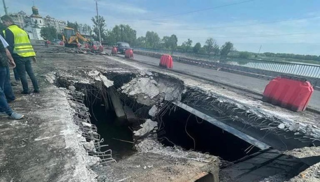 У Макарові на Київщині розпочалося відновлення мосту через річку Здвиж