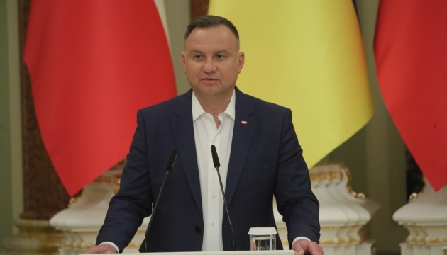 Open the doors to NATO and the EU, says Poland's President Duda