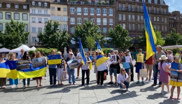 У Страсбурзі українці привернули увагу французів до наслідків агресії рф в Україні