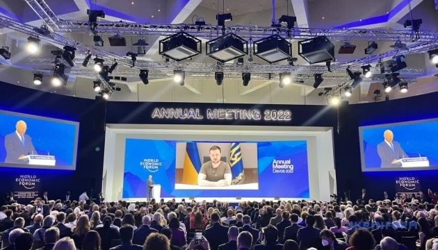 Zełenski przemawia na Światowym Forum Ekonomicznym w Davos