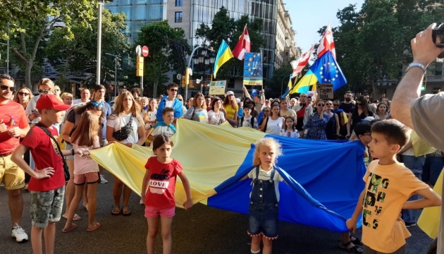 В Іспанії провели акцію на підтримку вступу України до ЄС