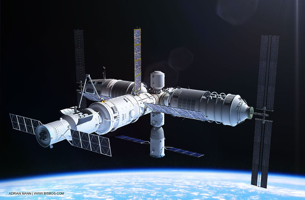 Схеми майбутньої космічної станції «Тяньгун»