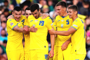 Ucrania derrota a Irlanda en un partido de la Liga de Naciones de la UEFA
