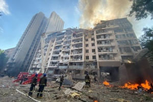 роспропаганда назвала сьогоднішні обстріли Києва «постановкою»