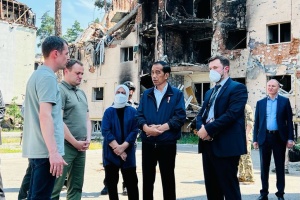 Президент Індонезії відвідав зруйнований росіянами Ірпінь
