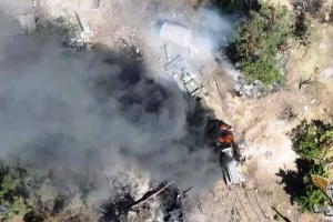 Десантники знищили колону ворожої техніки з боєкомплектом росіян