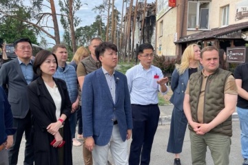 韓国議員団、ウクライナを訪問　ブチャやイルピンの視察等