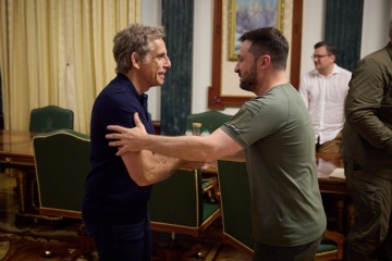 Präsident Selenskyj traf sich mit Schauspieler Ben Stiller