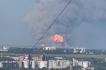 Munitionsdepot in besetztem Gebiet der Region Luhansk explodiert