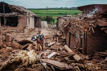 Terror gegen ukrainische Städte: Präsident Selenskyj zeigt Fotos der russischen Kriegsverbrechen