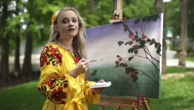 En Floride, les Ukrainiens ont tourné un clip pour « Oi u luzi chervona kalyna »