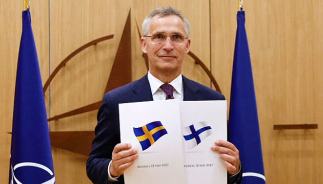 Столтенберг переконаний, що Швеція і Фінляндія невдовзі стануть членами НАТО