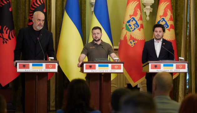 Albania, Montenegro y Macedonia del Norte apoyan la concesión a Ucrania del estatus de candidato a miembro de la UE