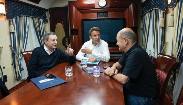 Scholz, Macron, Draghi arrive in Ukraine