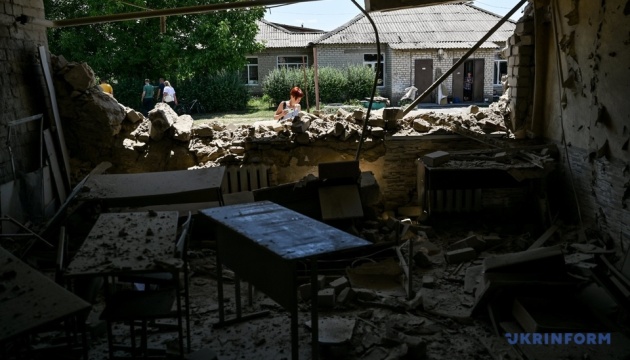 На Запоріжжі росіяни обстріляли школу, один з навчальних корпусів зруйнований вщент