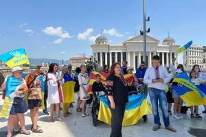Українці заспівали «Ой у лузі червона калина» в Північній Македонії
