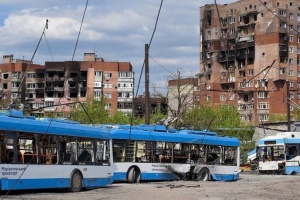 В Мариуполе уничтожена инфраструктура общественного транспорта