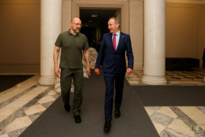 Schmyhal trifft sich mit dem irischen Premierminister Micheál Martin
