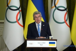 Selenskyj und Präsident des International Olympic Committee Bach besprechen Zusammenarbeit