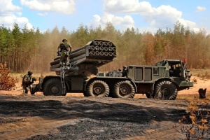 Enemy firing artillery on Derhachi in Kharkiv region