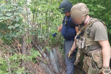 20 proyectiles con control remoto del enemigo encontrados en la entrada de Járkiv