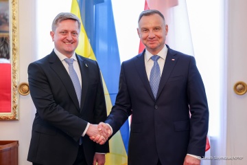 Nowy ambasador Ukrainy w Polsce Wasyl Zwarycz złożył listy uwierzytelniające prezydentowi Polski

