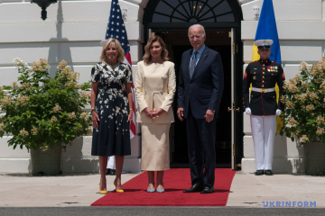 Joe et Jill Biden ont accueilli Olena Zelenska à la Maison Blanche 